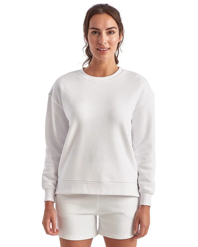 TriDri® Women's Billie Side-Zip Crewneck Sweatshirt view 2