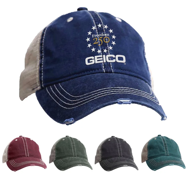 Freedom250 - ACE USA Distressed Pigment Trucker Cap