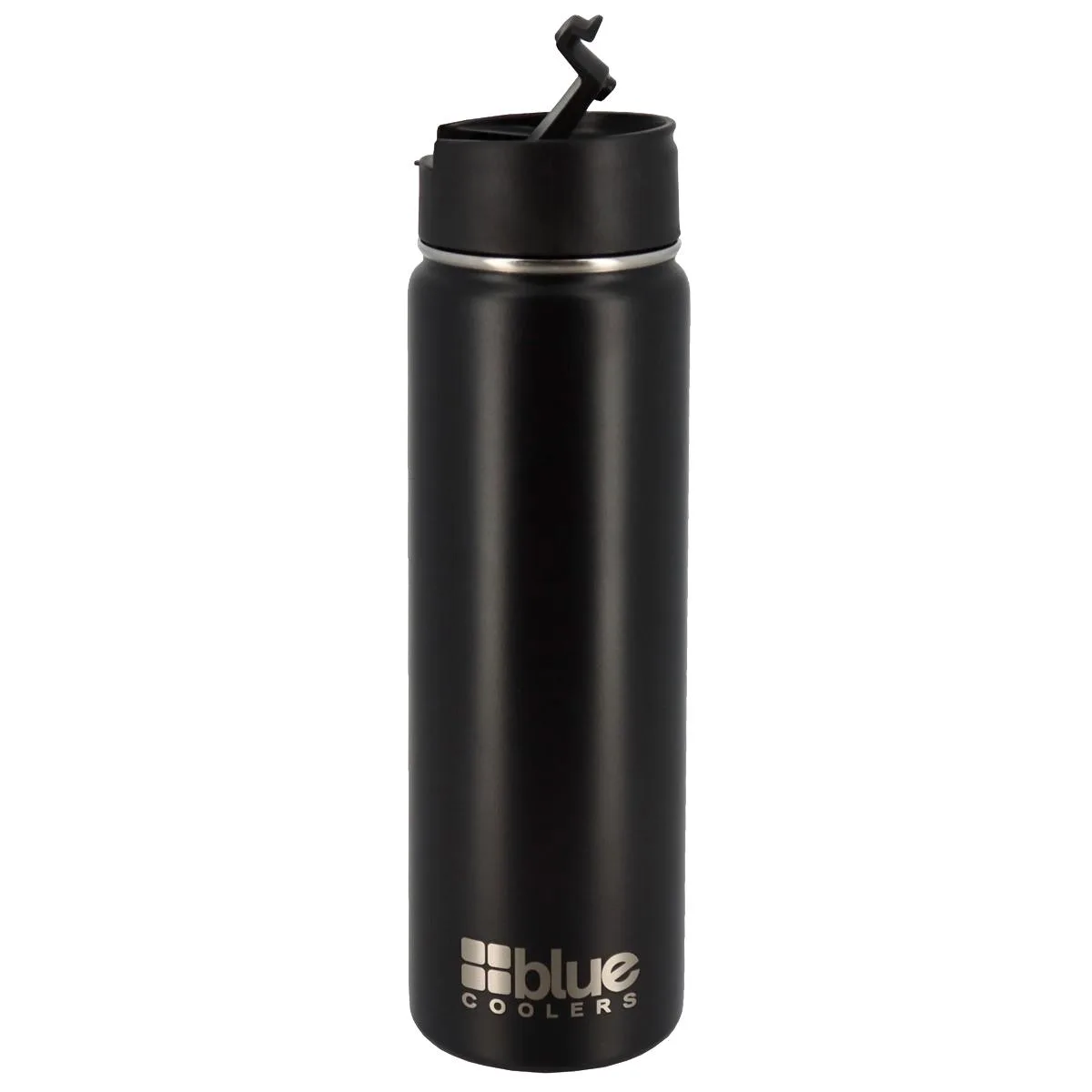 Blue Coolers Black 20 Oz. Flask (Slide)