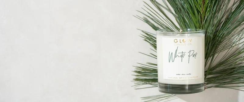 Glow Candle Company 14Oz White Pine Soy Candle