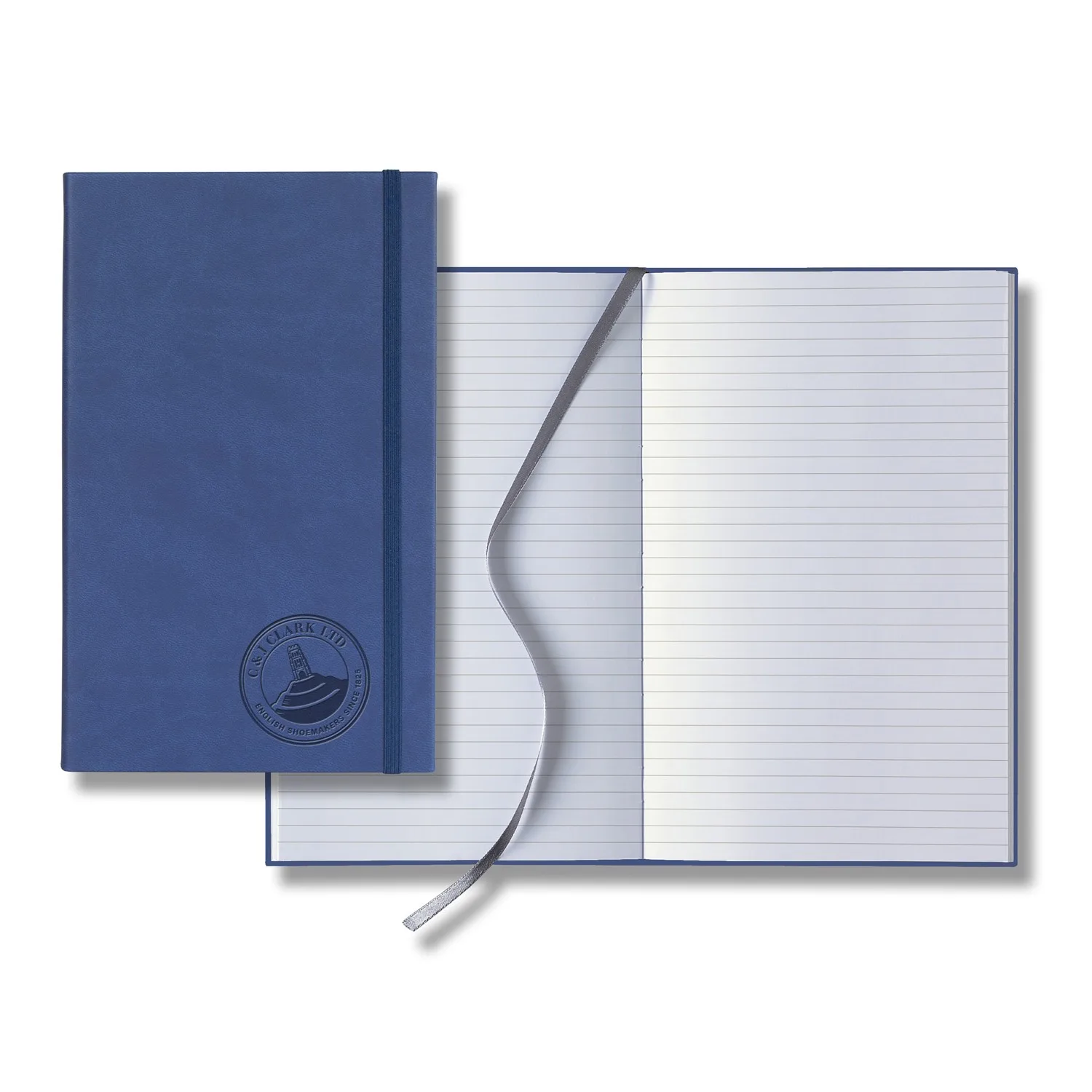 Castelli Tucson Banded Medio Lined White Page Journal view 6