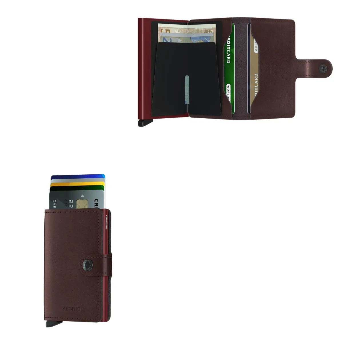 Secrid Miniwallet Metallic Finish - Moro Brown