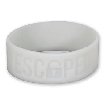 1'' Priority UV Reactive Debossed Awareness Bracelet view 2
