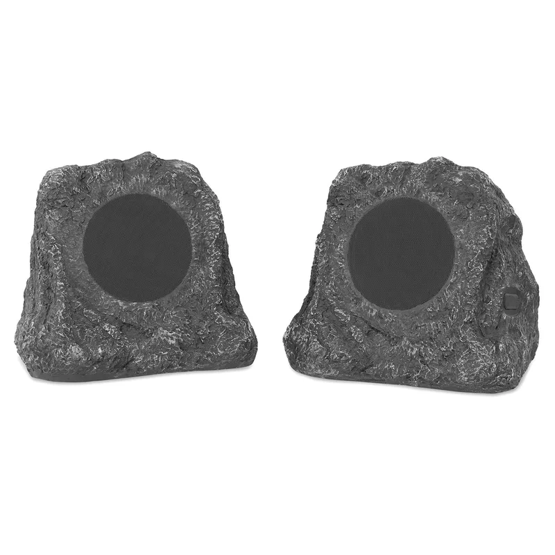 Victrola Outdoor Rock Speaker Pair - Wireless Bluetooth Speakers For Garden, Patio