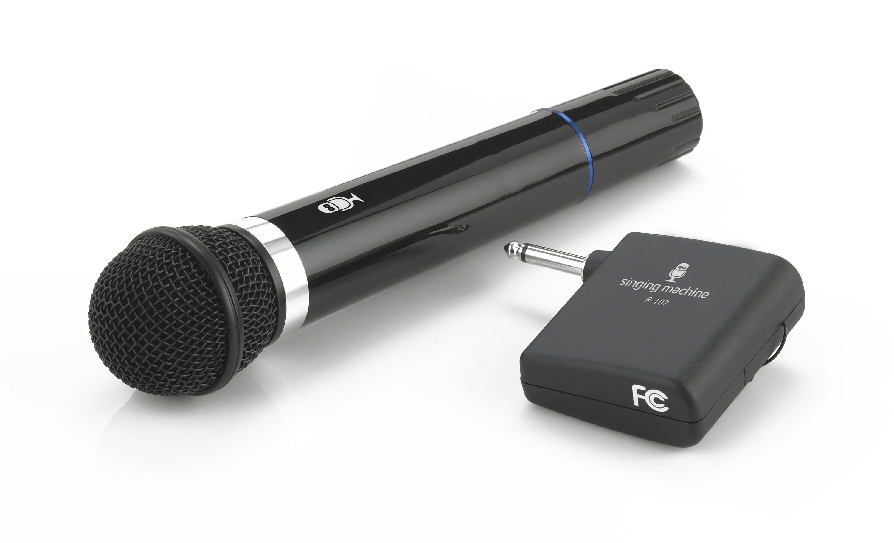 Singing Machine Wireless Black Microphone System