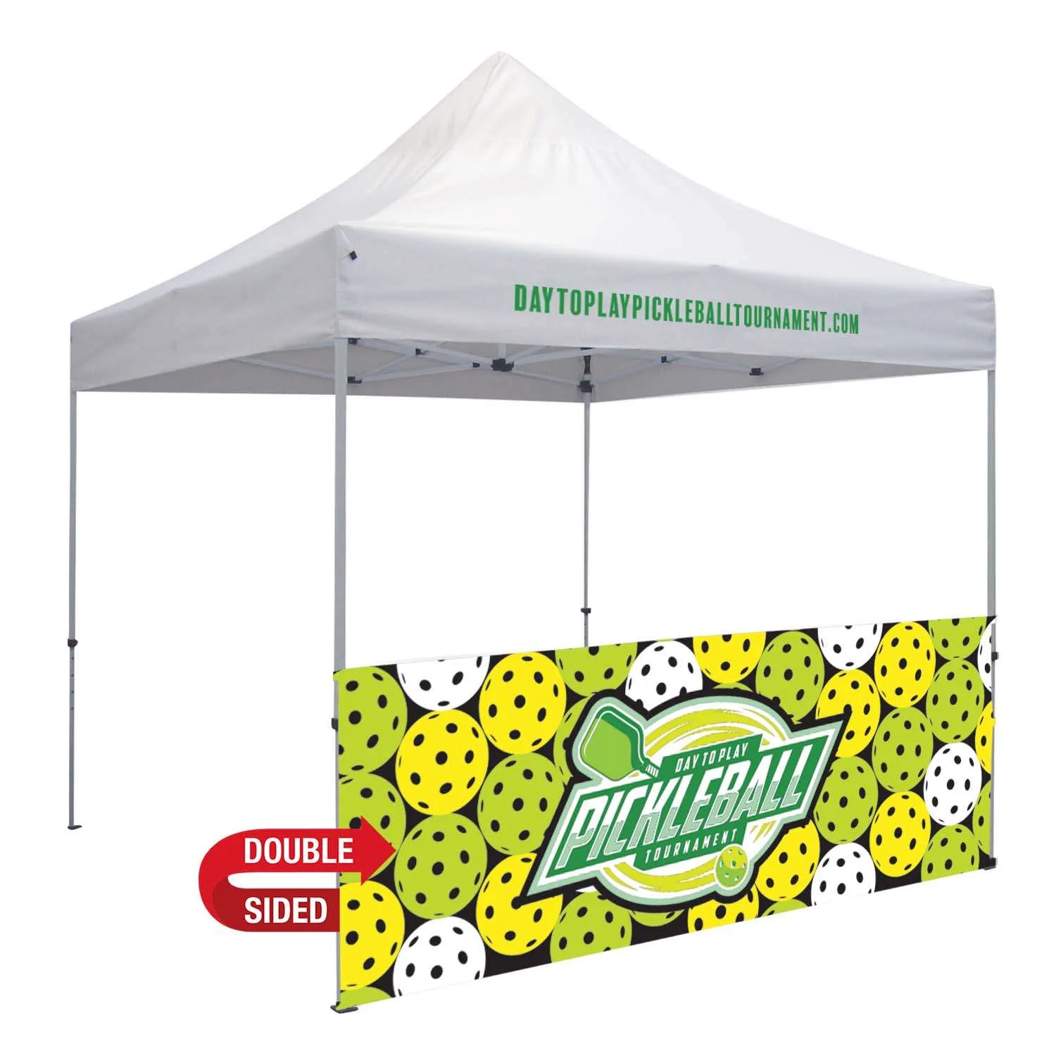 10' Standard Tent Half Wall Kit (Dye Sublimated, 2-Sided)