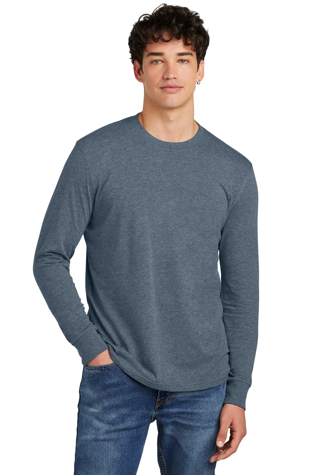 District® Perfect Blend® CVC Long Sleeve Tee view 4