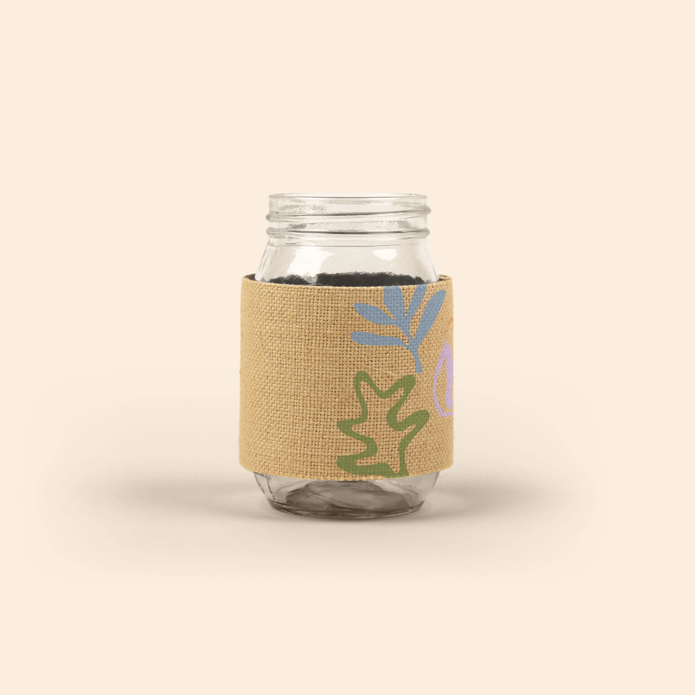 Jar Sleeve - Burlap
