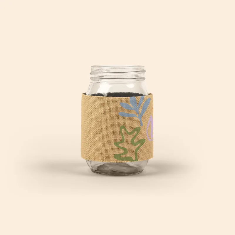 Jar Sleeve - Burlap