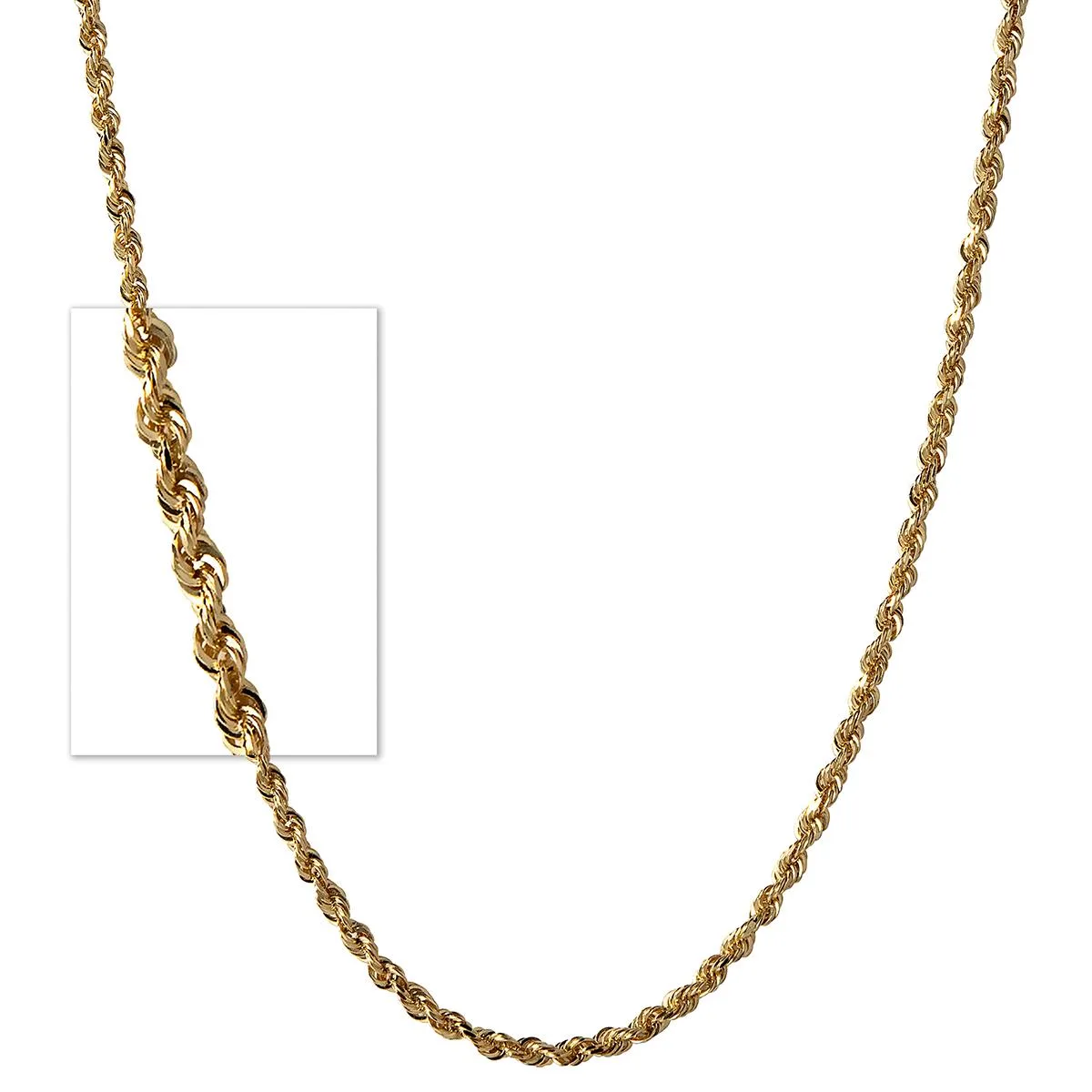 Jilco Inc Rope Chain Necklace - Yellow Gold