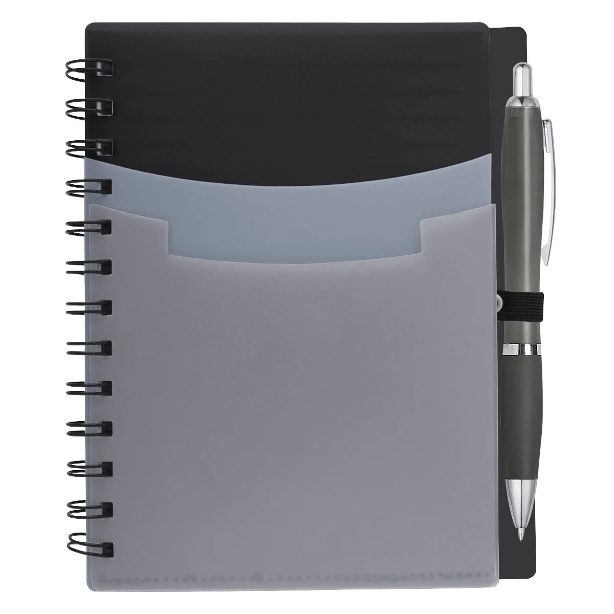 Tri-pocket Notebook & Satin Pen view 3