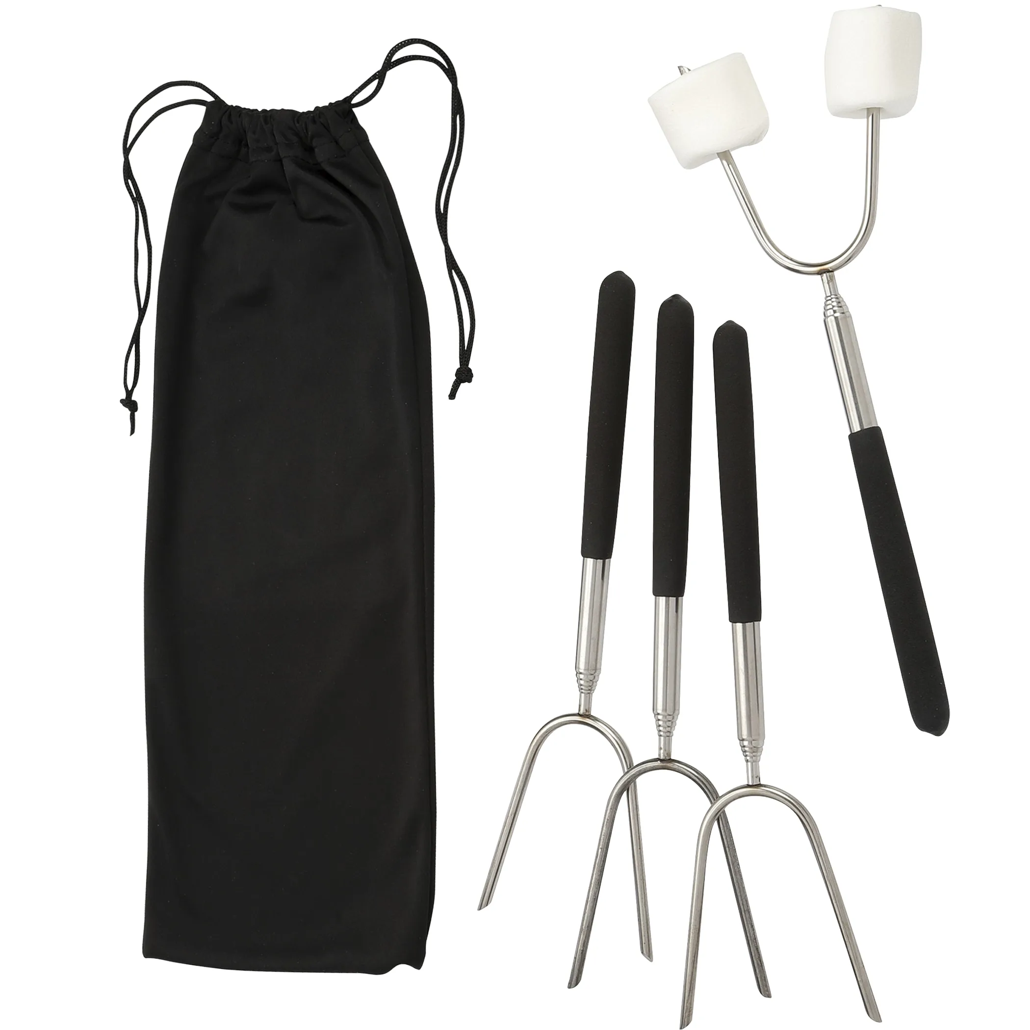 Extendable 34'' Roasting Sticks with Carrying Case view 2