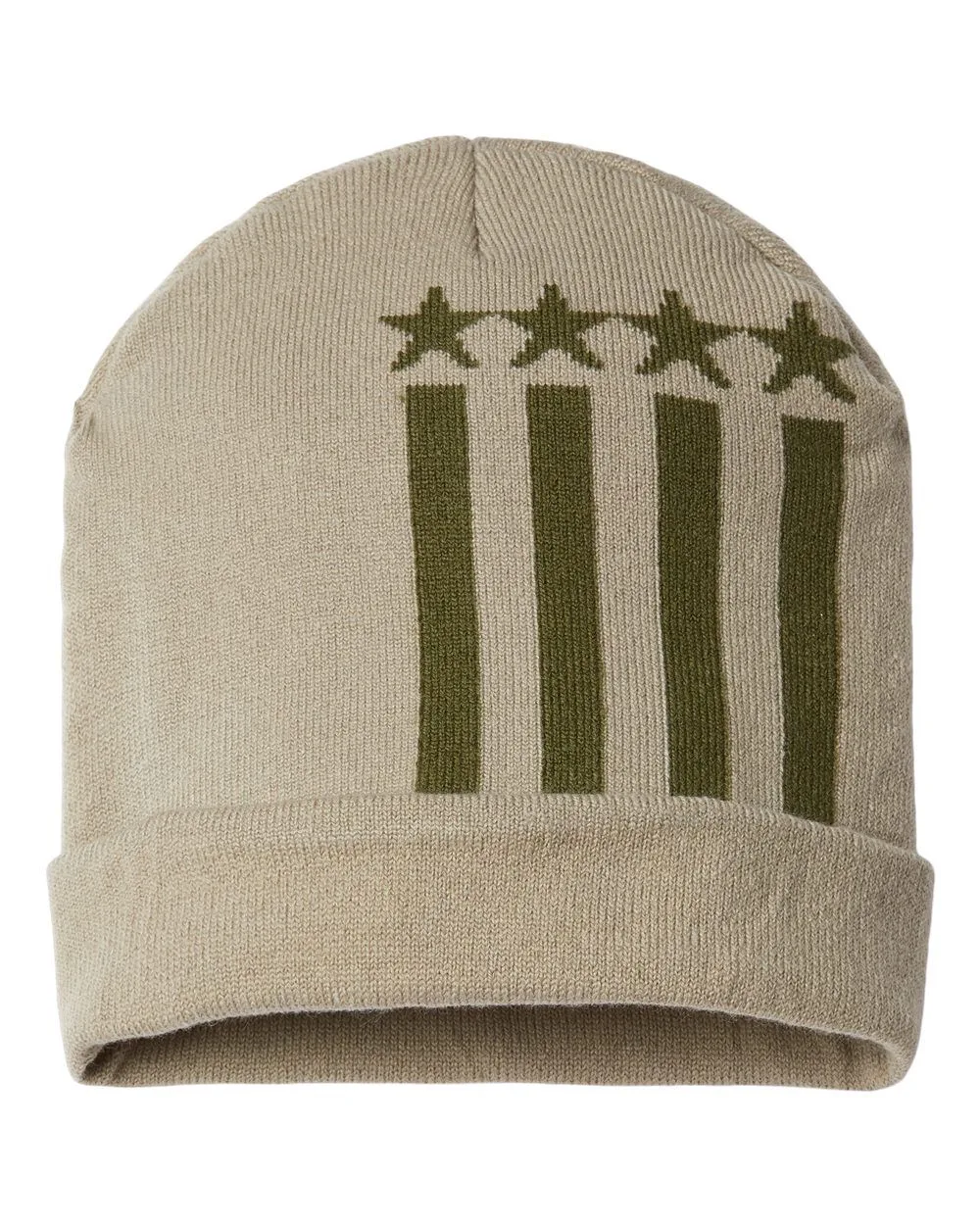 Khaki Beige/Olive Green Stars
