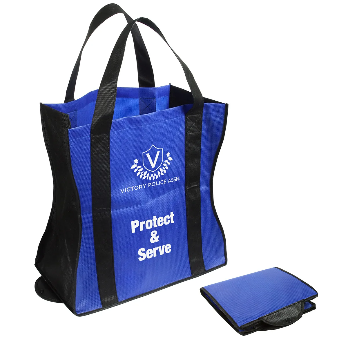 Wave Rider Non-Woven Folding Tote view 5