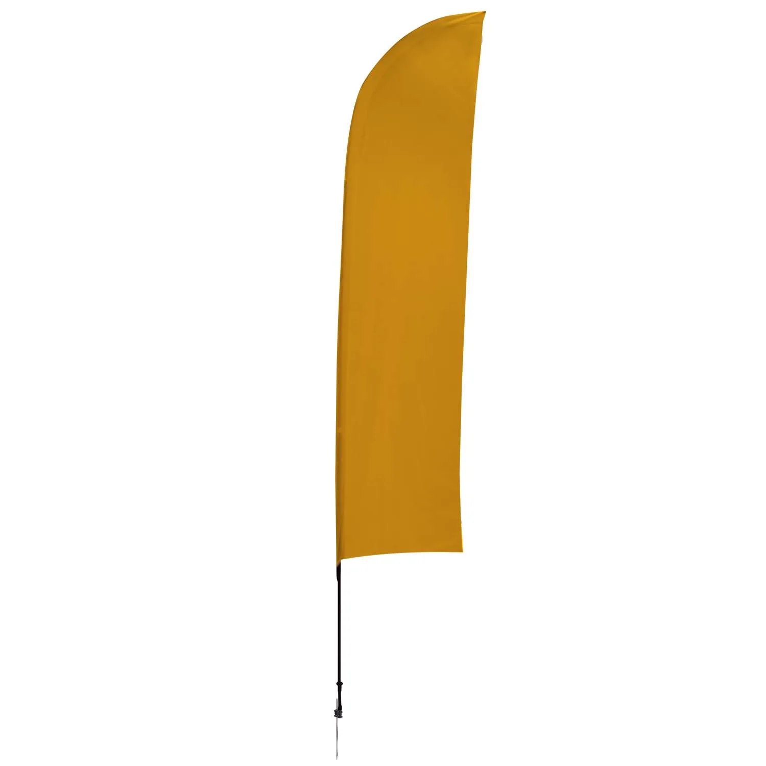 13' Solid-Color Blade Sail Sign Flag, 1-Sided, Ground Spike view 5