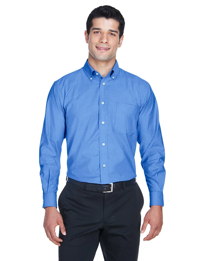 Harriton Men's Long-Sleeve Oxford Shirt