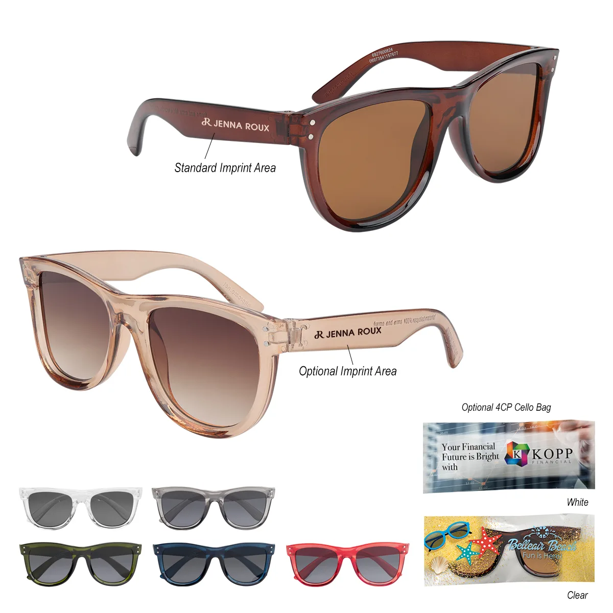 Ravi Recycled Frame Sunglasses With Inverted Lenses view 2