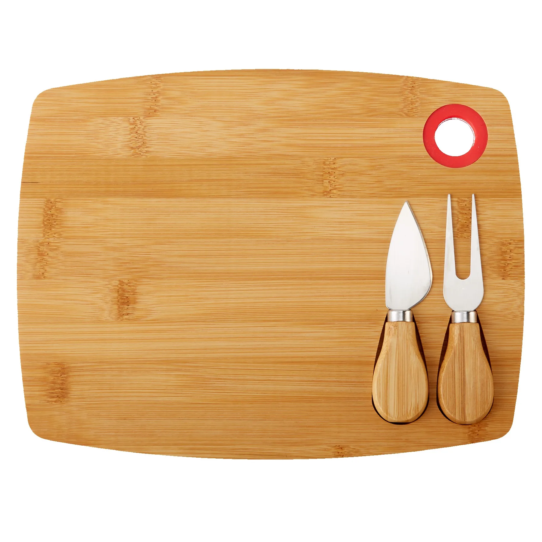 3 Piece Bamboo Cheese Board Set view 2