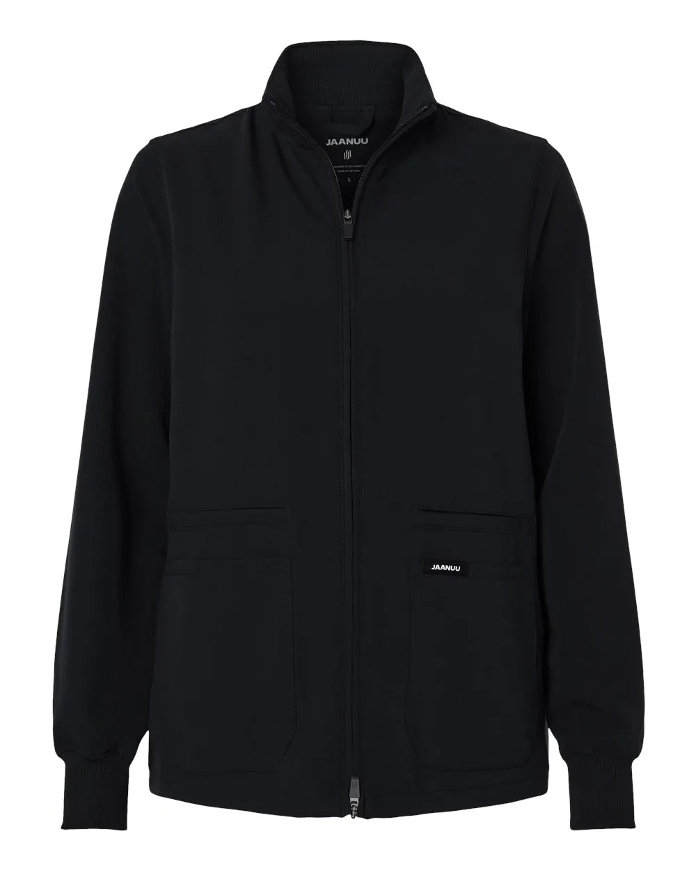 Jaanuu® Women's Ceri Essential Full-Zip 6-Pocket Scrub Jacket