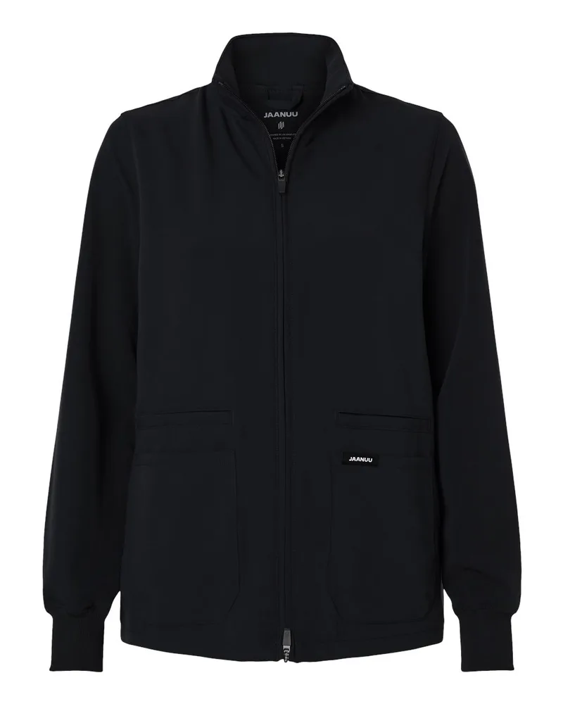 Jaanuu® Women's Ceri Essential Full-Zip 6-Pocket Scrub Jacket