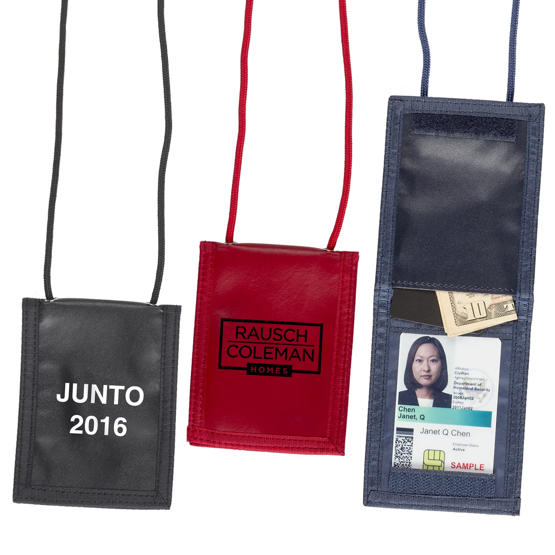 Corded Flip Credential Wallet