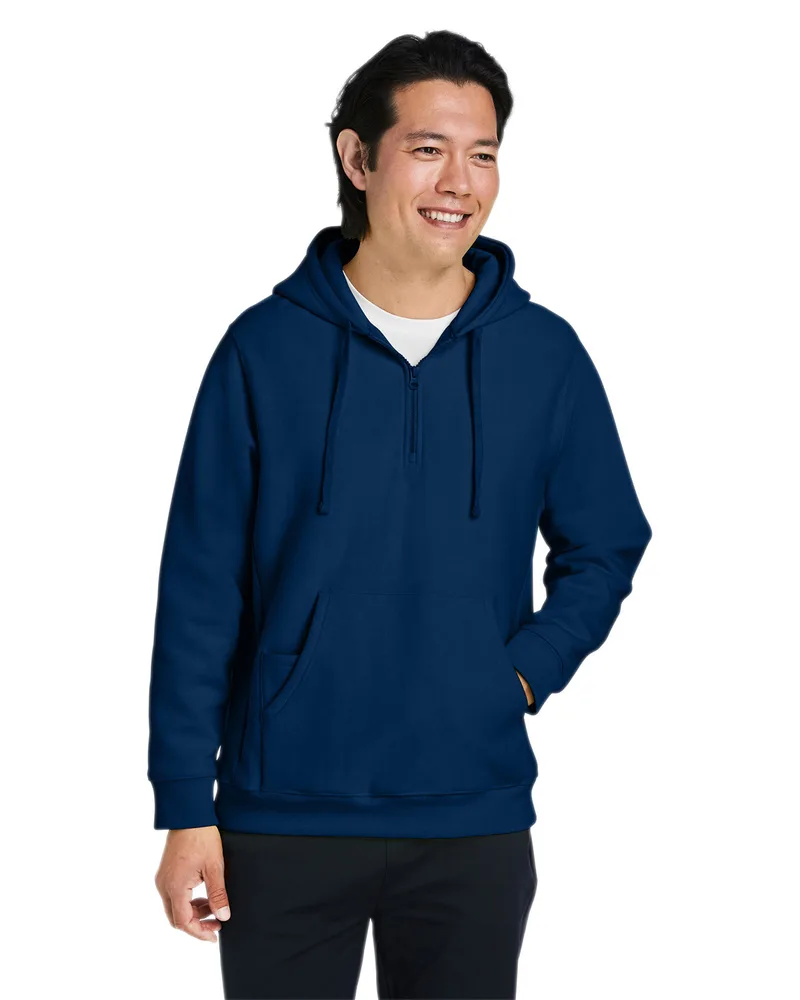 Team 365 Unisex Zone HydroSport™ Heavyweight Quarter-Zip Hooded Sweatshirt view 5