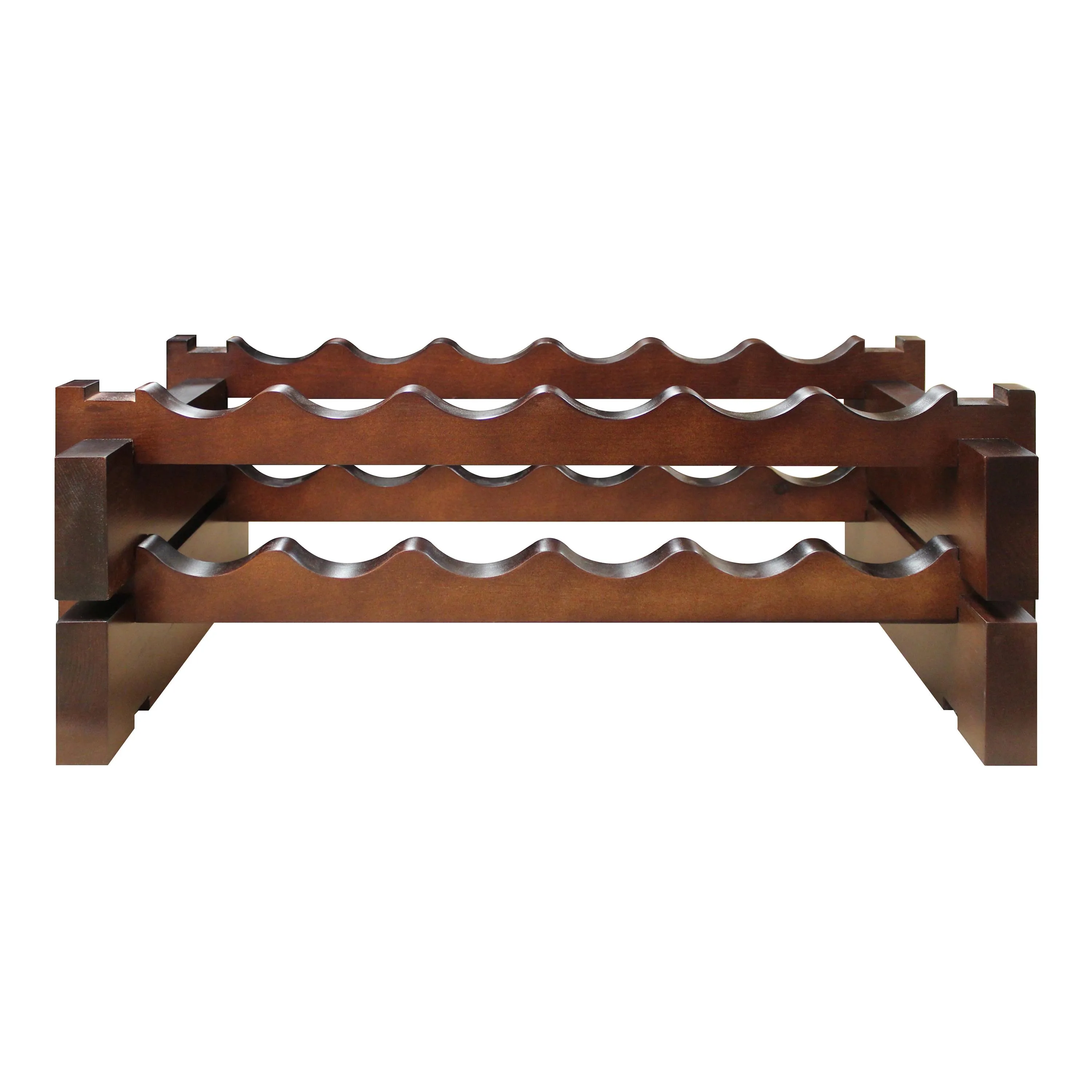 Legacy Vinotemp - 2X6 Bottle Modular Wine Rack - Stained