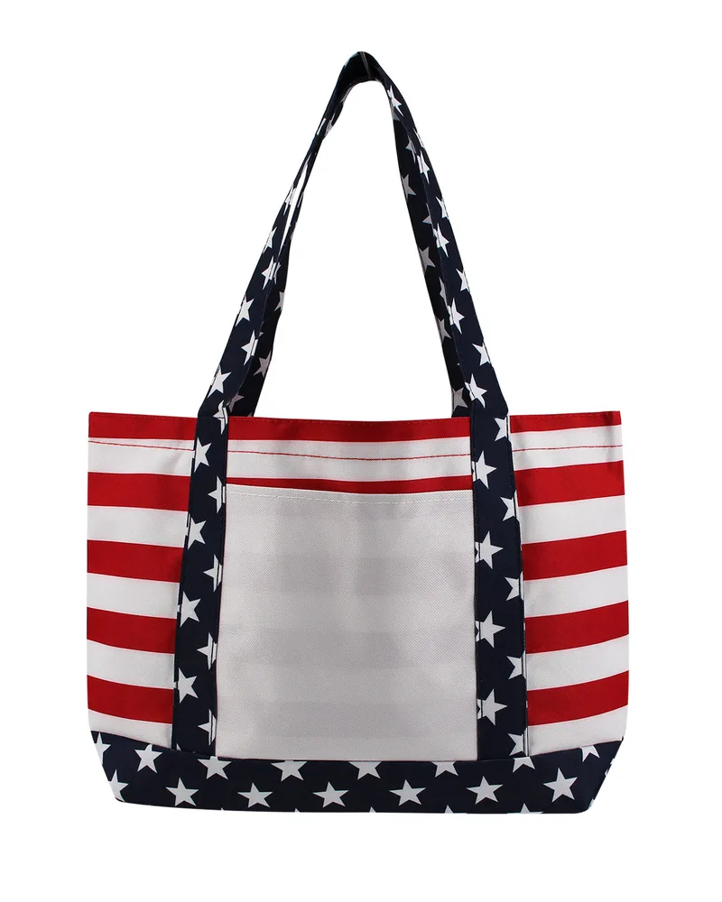 OAD Patriotic Beach Tote Bag