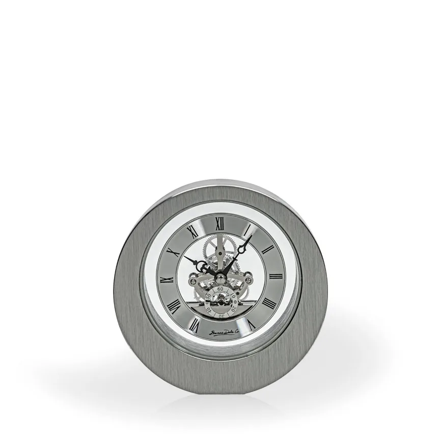 Nako Brushed Metal Desk Clock view 2