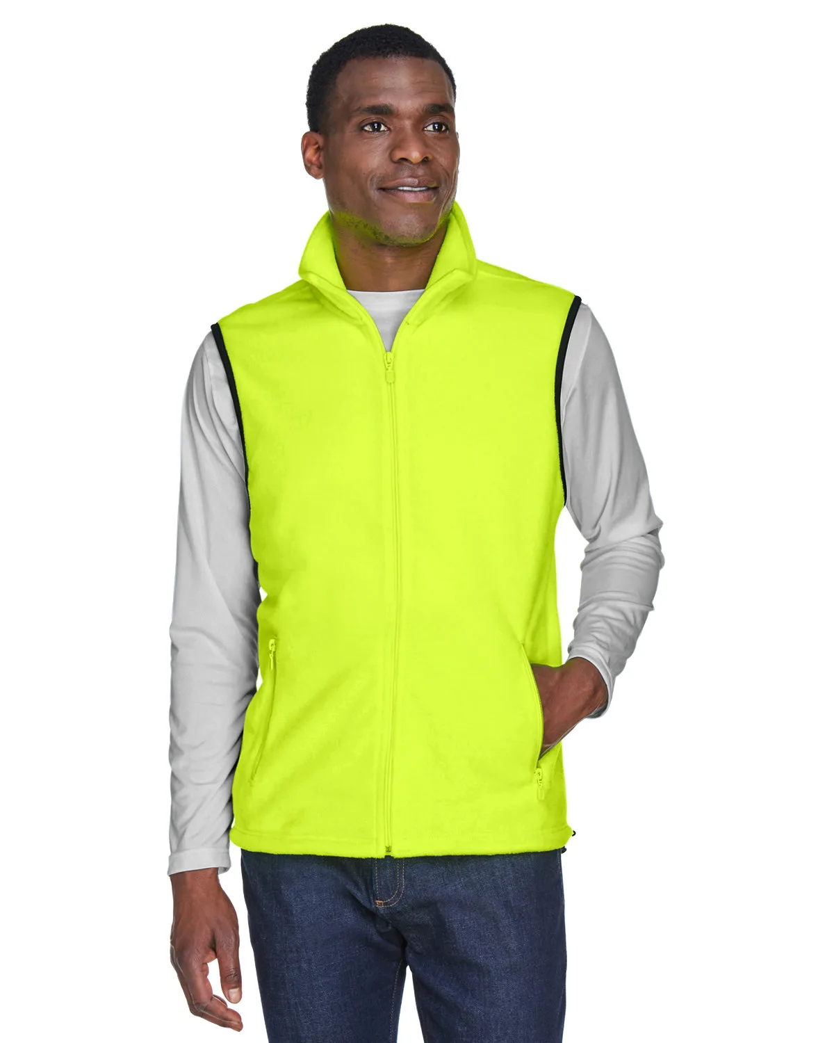 Harriton Unisex Fleece Full-Zip Vest view 6