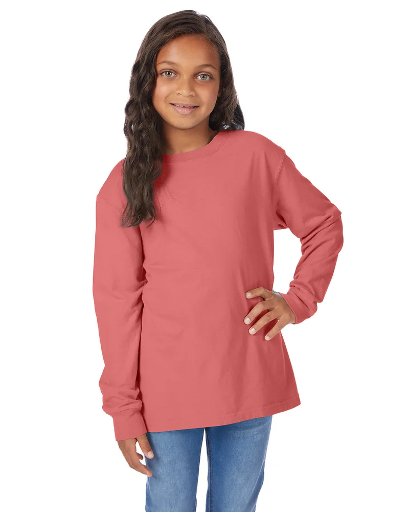 COMFORT WASH Youth Crew Long-Sleeve T-Shirt