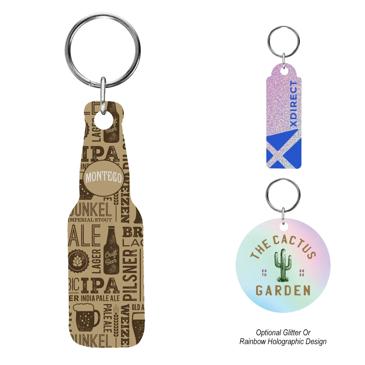 Acrylic Key Tag - Custom Shape 3" view 2