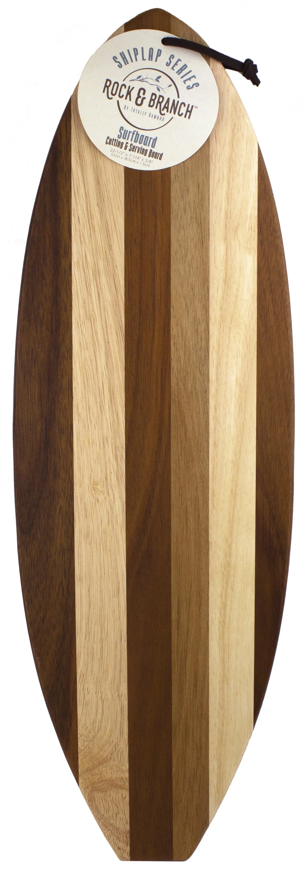 Rock & Branch® Shiplap Series Surfboard Cutting & Serving Board view 2