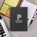 Bonded Leather Spiral Notebook W/FSC Recycled Paper (5" x 7") view 2