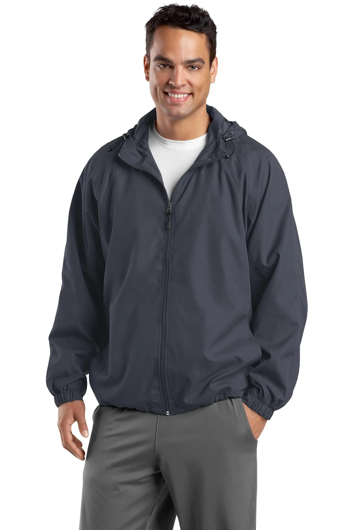 Sport-Tek® Hooded Raglan Jacket. view 2