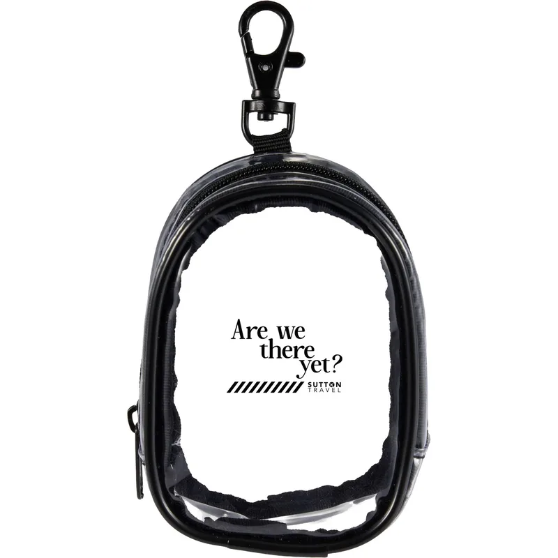 Round Clear Bag Charm