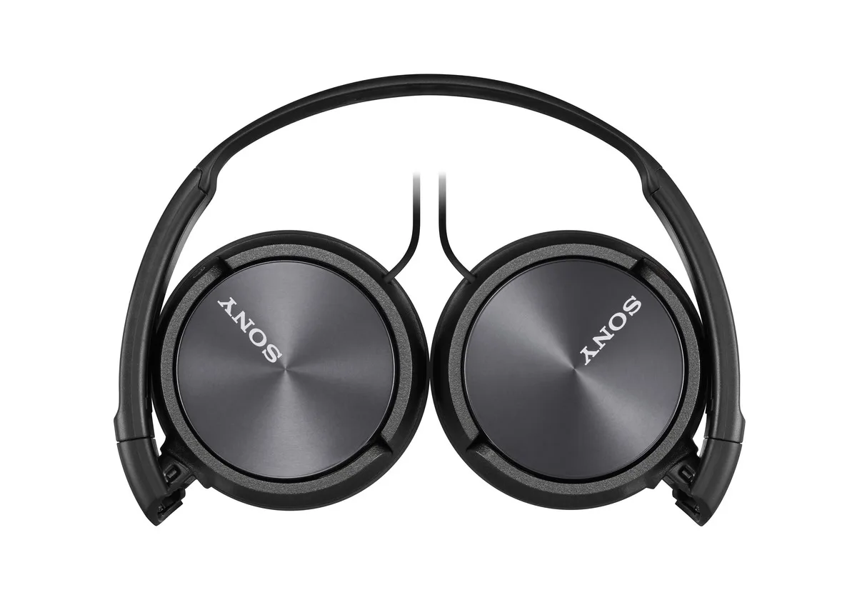Sony Black ZX Series Folding Headphones w/Mic