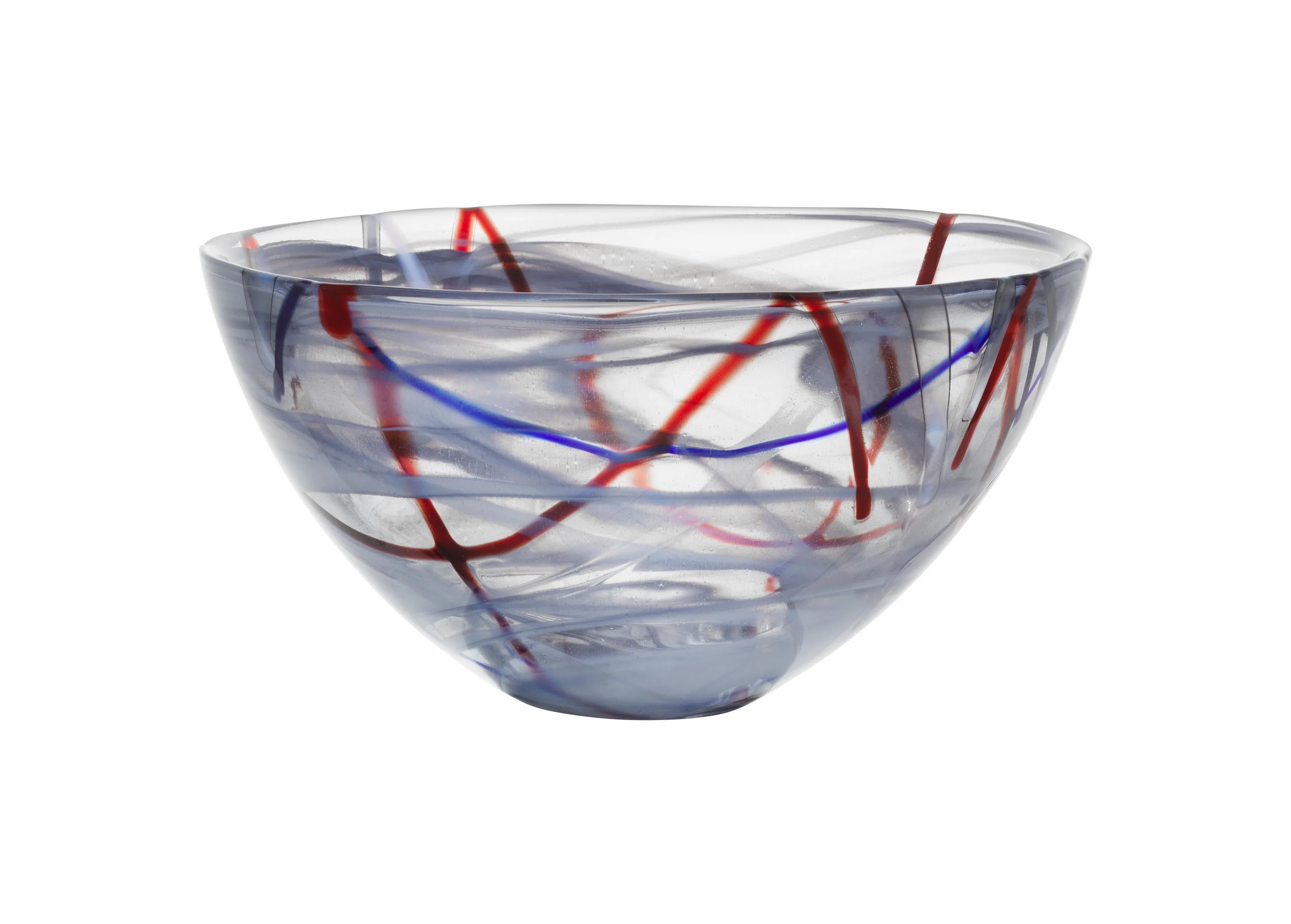 Kosta Boda Contrast Bowl Medium Gray