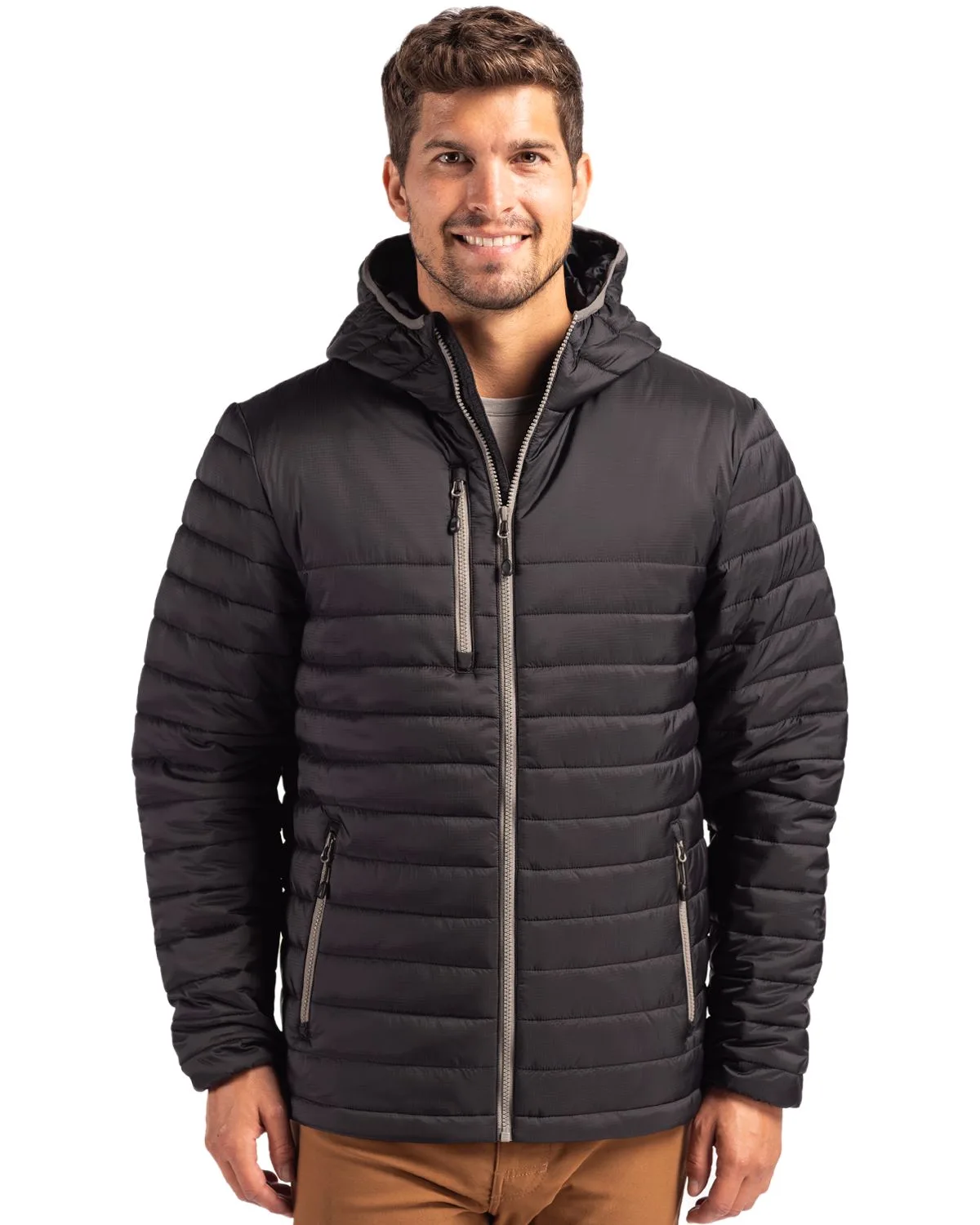Clique Valhalla Full Zip Mens Puffer Jacket