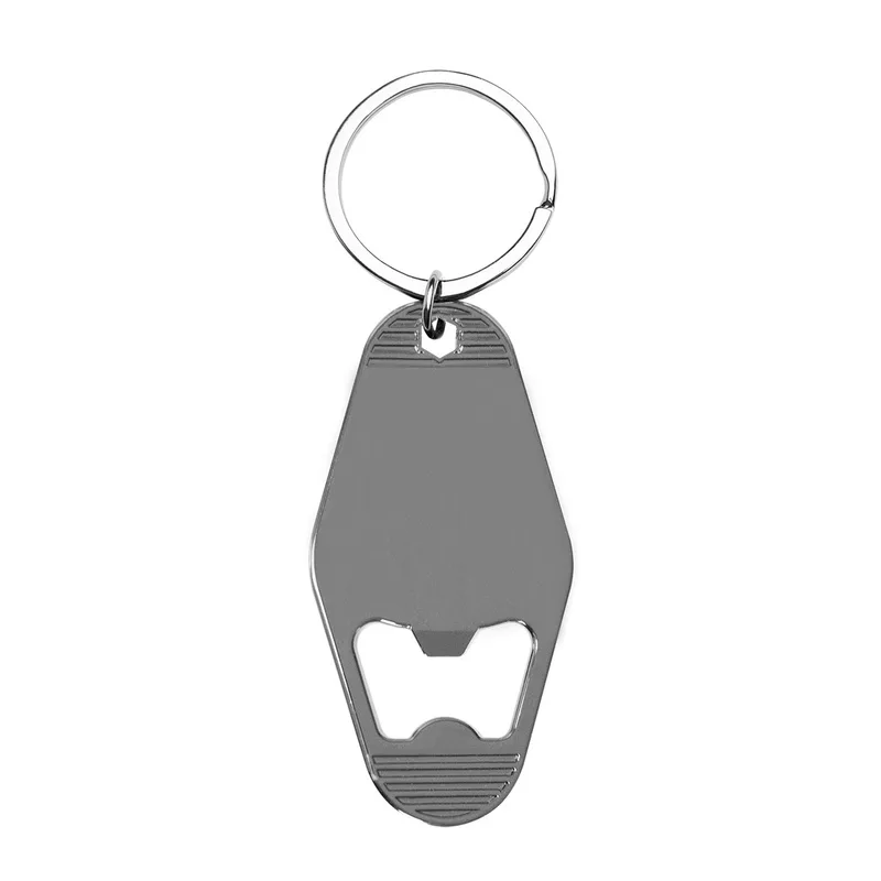 Motel Style Metal Key Tag With Bottle Opener view 3