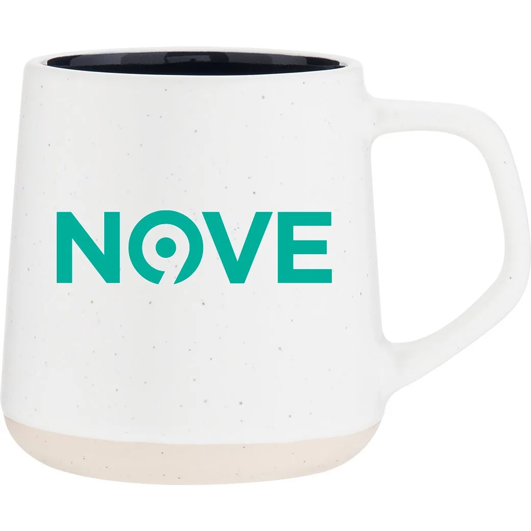 12 oz Woden Ceramic Mug (Navy)