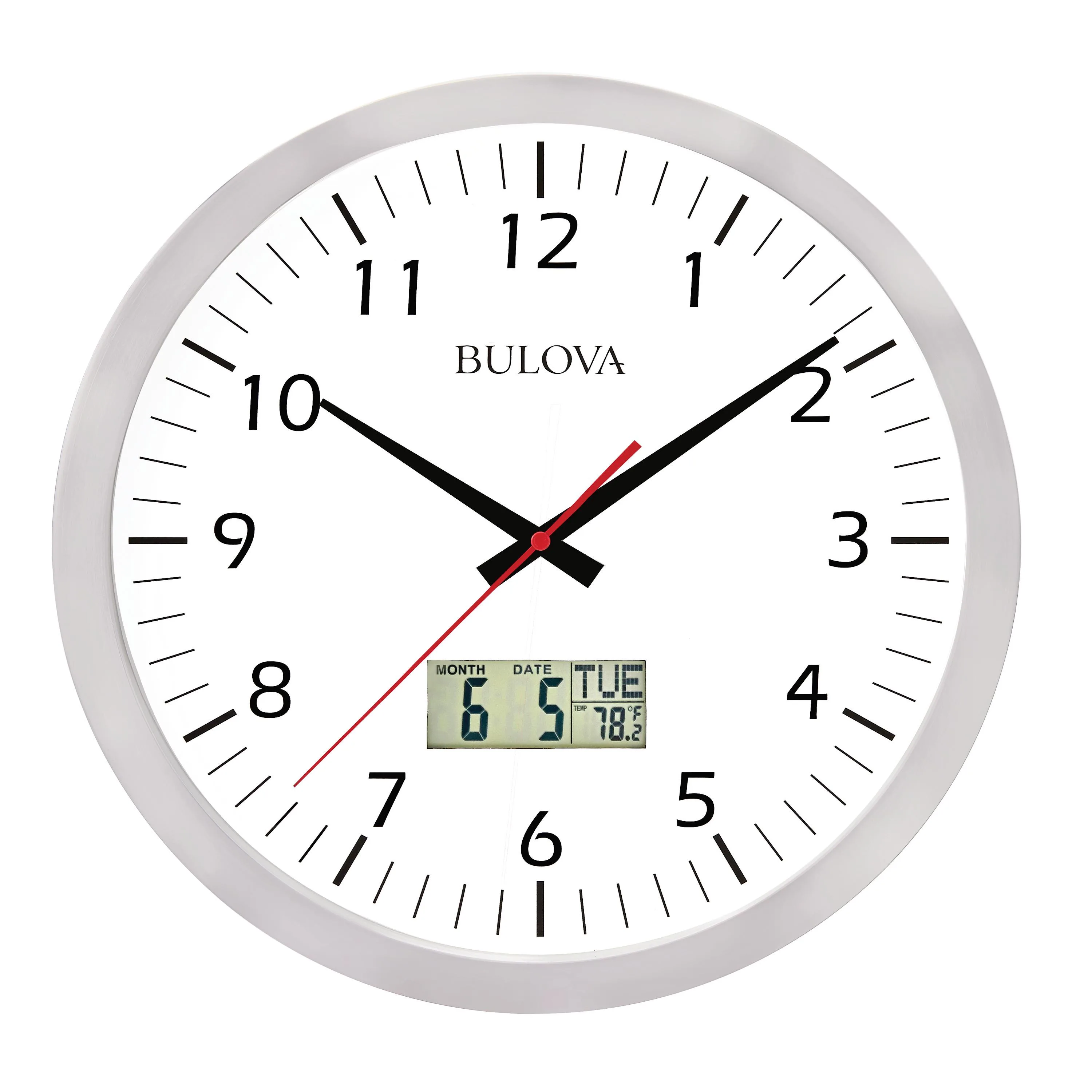 Bulova Clocks Manager Office-Look Wall Clock
