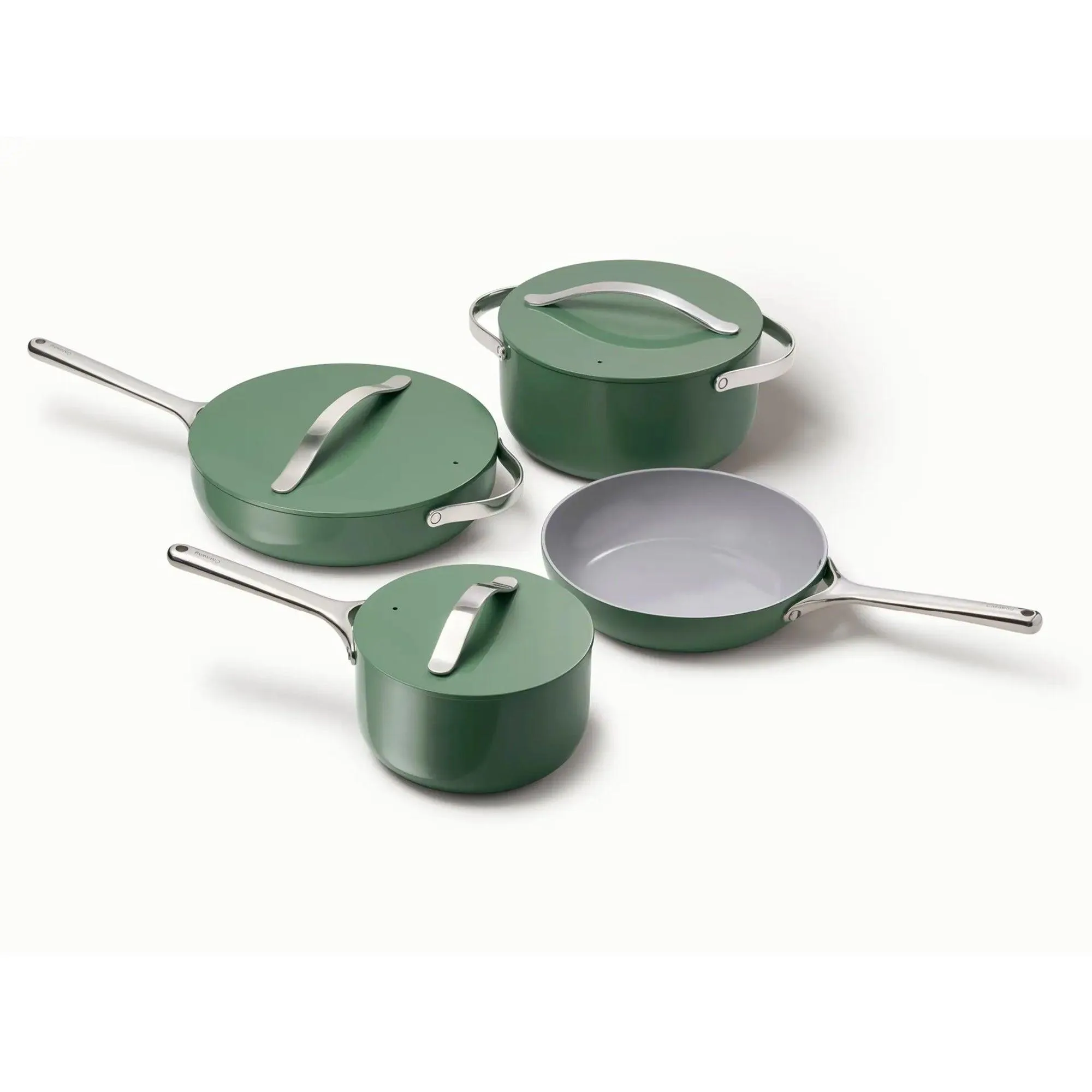 Caraway Non-Toxic Ceramic Nonstick Cookware Set Sage