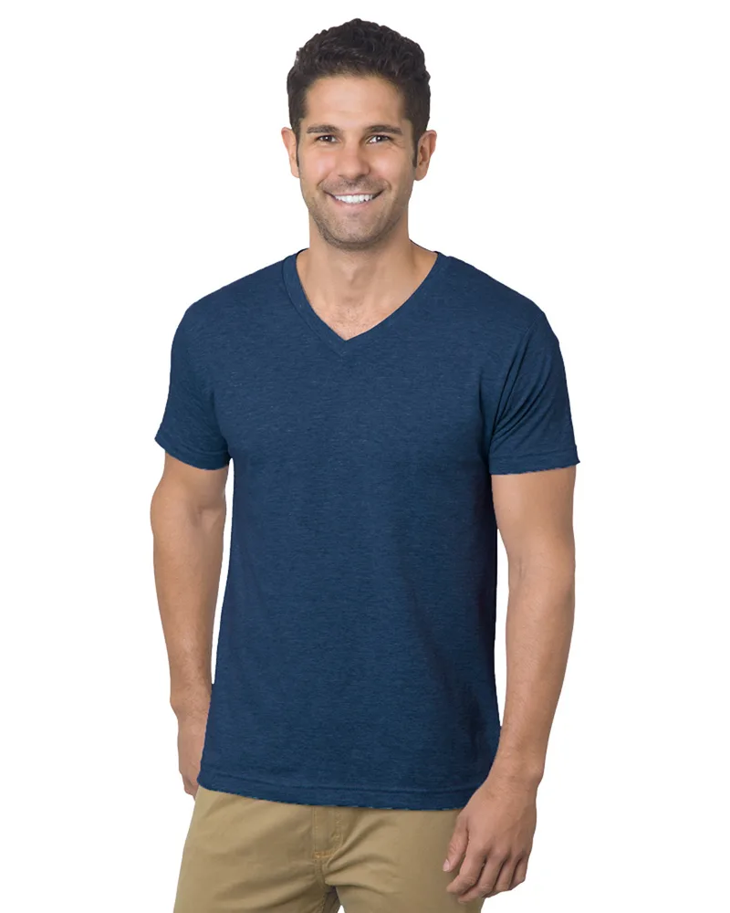 BAYSIDE Unisex USA Made V-Neck T-Shirt view 4