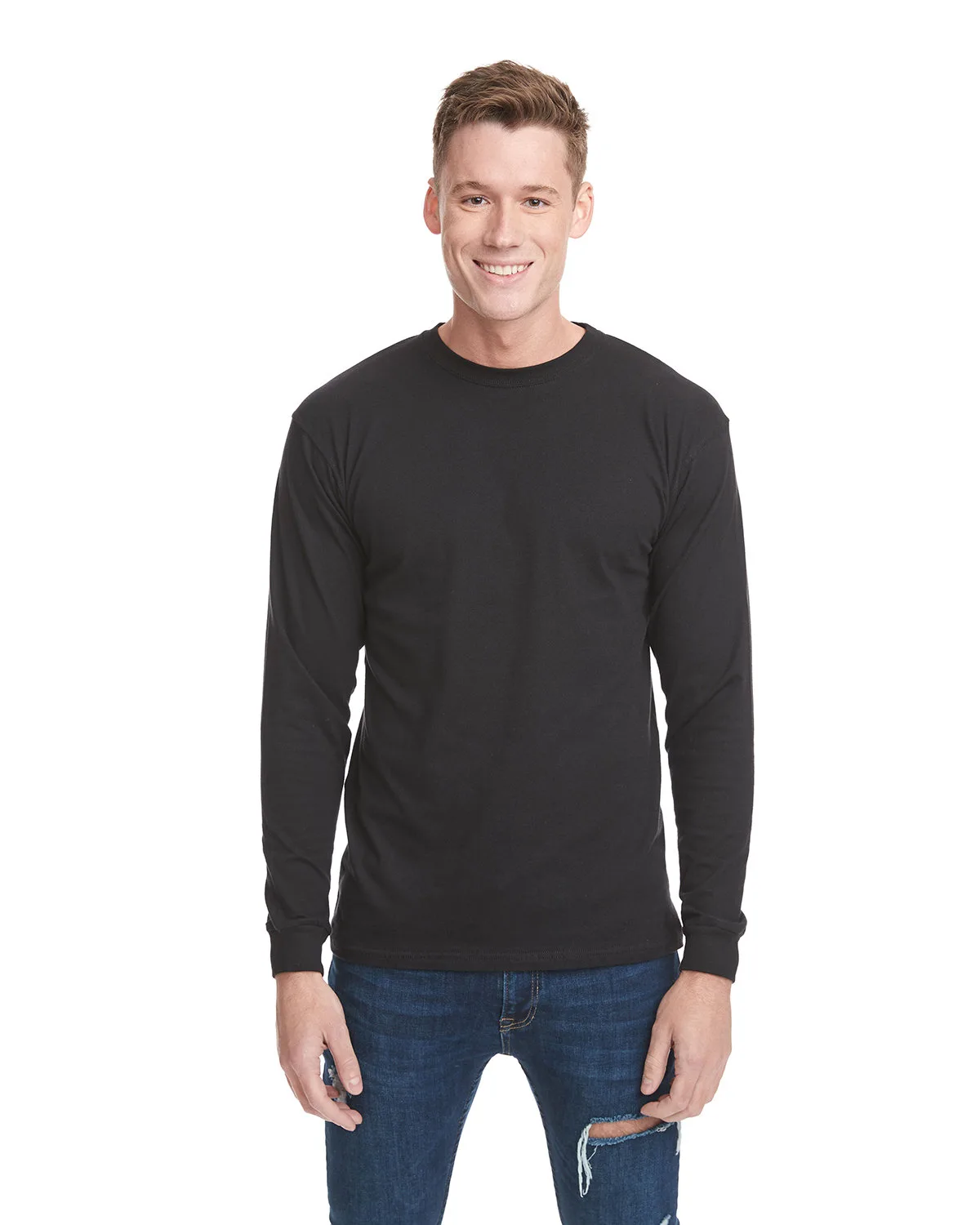 NEXT LEVEL APPAREL Adult Inspired Dye Long-Sleeve Crew