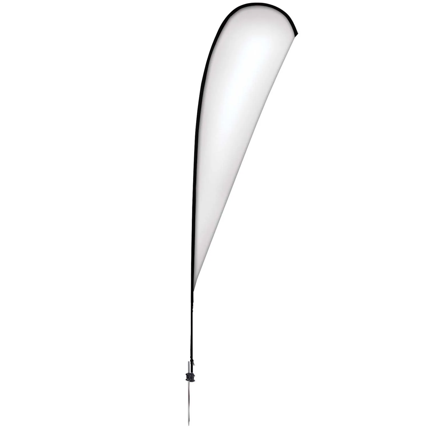 15' Elite Teardrop Nylon Sail Sign Flag, 1-Sided, Spike view 2