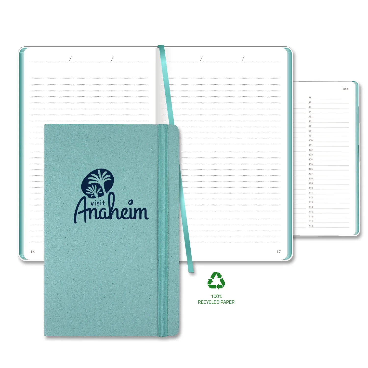 Castelli Carapace Medio Lined Recycled White Page Journal view 5