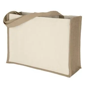 Josephine™ - Natural Tote - Screen Print (17" x 6" x 12") view 3