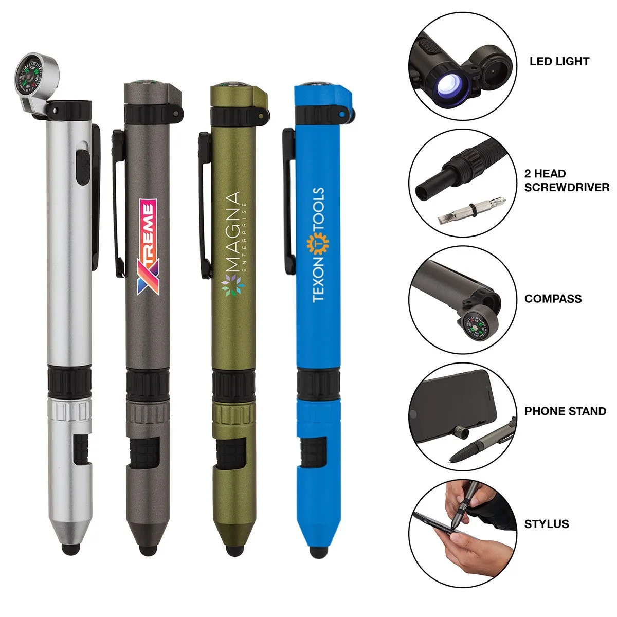 Rainier Utility Pen w/Stylus view 2