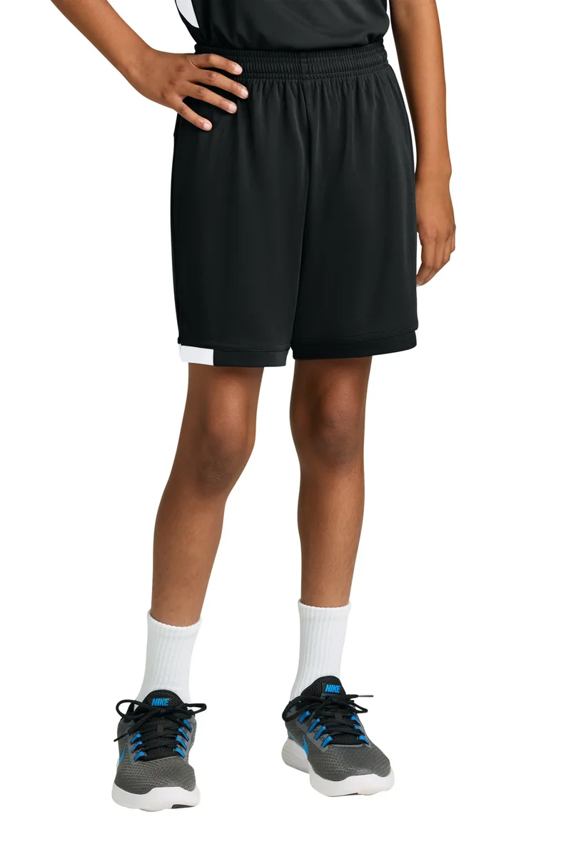 Sport-Tek® Youth Club 5" Short view 4